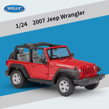 WELLY 1:24 DIECAST 2007 RUBICON WRANGLER JEEP MODEL